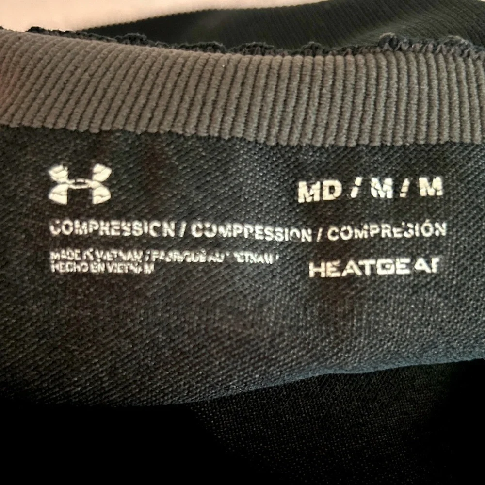 Under Armour Women’s Compression Leggings Black Gray Heatgear Workout Sz… - Picture 8 of 10